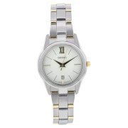 Seiko Women's SXDC82 Two Tone Stainless Steel Analog with Silver Dial Watch