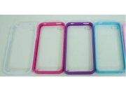 Case iPhone 4 / 4S trong suốt viền màu