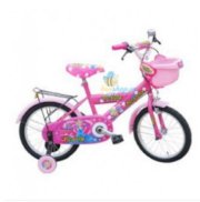 Xe đạp cho bé gái màu hồng 2 bánh 5, 7 tuổi M996-X2B 16"