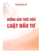 Hướng dẫn thực hiện luật đầu tư