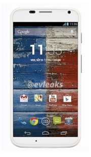 Motorola Moto X XT1058 16GB White front Ebony Finish back for AT&T