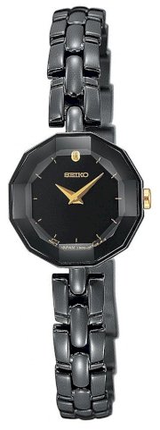 Seiko Women's SUJF15 Dress Black Ion Watch