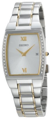 Seiko Men's SKP321 Diamond Dress Two-Tone Watch