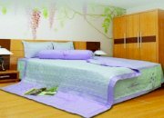 Bộ chăn drap gối Hometex THCM003 160x200cm