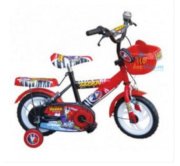 Xe đạp trẻ em màu đen đỏ M981-X2B 12"
