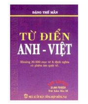 Từ điển Anh - Việt (khoảng 30.000 từ)