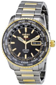 Seiko Men's SRP130K1 Automatic World Time Watch