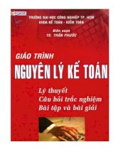 Giáo trình nguyên lý kế toán - Lý thuyết câu hỏi trắc nghiệm bài tập và bài giải