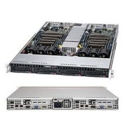 Server Supermicro Server 1U 6017TR-TFF (Intel Xeon E5-2600, RAM Up to 256GB DDR3, HDD 2x 3.5 Hot-swap SATA, Power Supply 1280W)