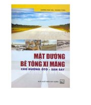 Mặt đường bê tông xi măng cho ôtô