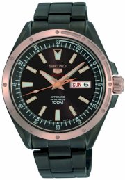 Seiko Men's SRP162 Stainless Steel Analog with Brown Dial Watch