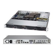 Server Supermicro Server 1U 6017R-MTLF (Intel Xeon E5-2600, RAM Up to 256GB DDR3, HDD 4x 3.5 Hot-swap SATA, Power Supply 440W)
