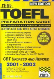 Cliffs toefl preparation guide 2001 - 2002