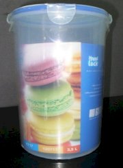 Hộp nhựa kín hơi cao, tròn, 3,5L Happi lock