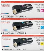 Fuji Xerox DOCUPRINT C1110B/ C1110 Laser Toner Cartridge Color (CT201115/6/7)