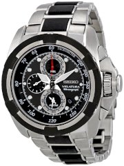 Seiko Men's SNAA93 Dark Grey Dial Velatura Watch