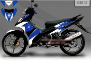 Decal trang trí xe máy Yamaha Exciter 2012 K4012