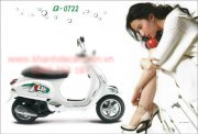Decal trang trí xe máy Piaggio Vespa Q0722
