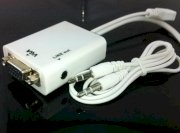 Micro USB 5pins MHL to VGA + AUDIO  cho Galaxy, HTC, SONY, LG