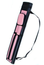 2X2 Hard Billiard Pool Cue Stick Carrying Case Pink Black