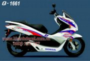 Decal trang trí xe máy Honda PCX Q1661