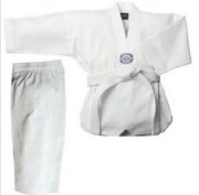 Taekwondo Uniforms 8oz White V-neck Kids and Adults sizes