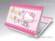 Tấm dán trang trí combo skin laptop Hello Kitty 