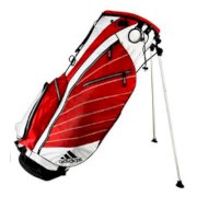 New Adidas Golf Hero Stand Bag Red/White/Black