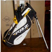 New 2013 TaylorMade RBZ Stage 2 Stand Bag White Gray Black Gold