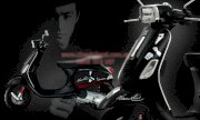 Decal trang trí xe máy Piaggio VespaS Bruce Lee
