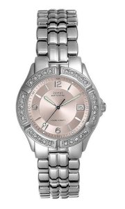 Guess Women's U0017 Stainless-Steel Quartz Watch with Pink Dial