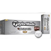 6- TaylorMade Burner TP 24-Pack White Golf Balls 144 Total Golf Balls Included