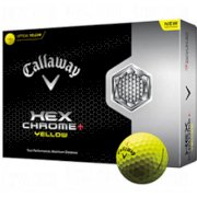 Callaway Hex Chrome+ Golf Balls 12-Ball Pack Yellow