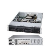 Server SuperServer 6027R-72RFT+ 2U (Intel Xeon E5-2600, RAM Up to 1.5TB, HDD 8x Hot-swap 3.5, Power 740W, Không kèm màn hình)