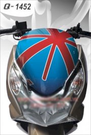Decal trang trí mặt nạ xe máy Honda PCX Q1452