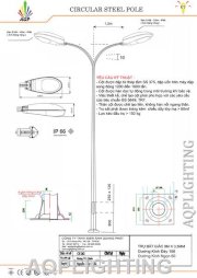 Trụ đèn đường bát giác AQP-8M