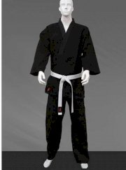 Kanku Karate Uniform 14 oz Heavy Weight Black and White