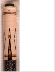Dale Perry DP Pool Cue 1/1 Curly Maple / Ebony Black Points / Sunset Gold