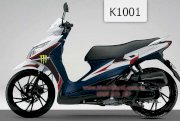 Decal trang trí xe máy Suzuki Hayate K1001