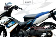 Decal trang trí xe máy Yamaha Exciter Viru 2012 K4001