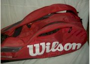 Wilson Tour 9 racket tennis bag red