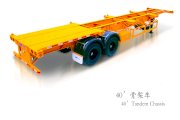 Romooc chở Container dạng khung xương 40 feet 2 trục CIMC