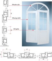 Cửa  Eurowindow 2 cánh mở quay ER-W2