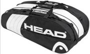 Head Core Combi Tennis Bag (Black/White)-(69613A)