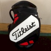 Titleist 2013 Red Black Den Caddy Bag It's A Mini Titleist Staff Bag * New *