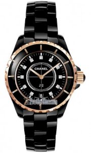 Đồng hồ Chanel J12 Ceramic số hạt - đen