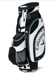 Golf Org 7 Black/White Cart Bag 7-Way Divider 9.5" Top