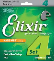 Elixir Bass Guitar Nanoweb 14677