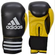 Adidas Response Boxing Training Sparring Gloves - Black/Yellow