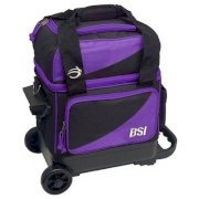 BSI Black Purple 1 Ball Roller Bowling Bag